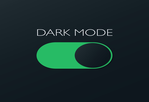 Dark mode on