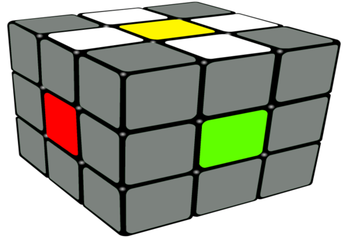 White Cross Rubiks Cube