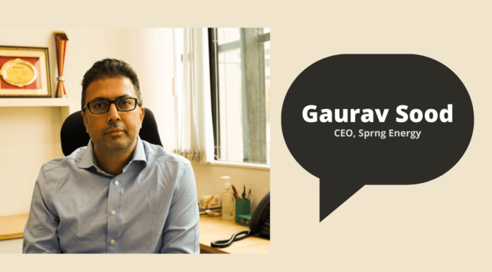 Gourav Sood, the CEO of Sprng Energy
